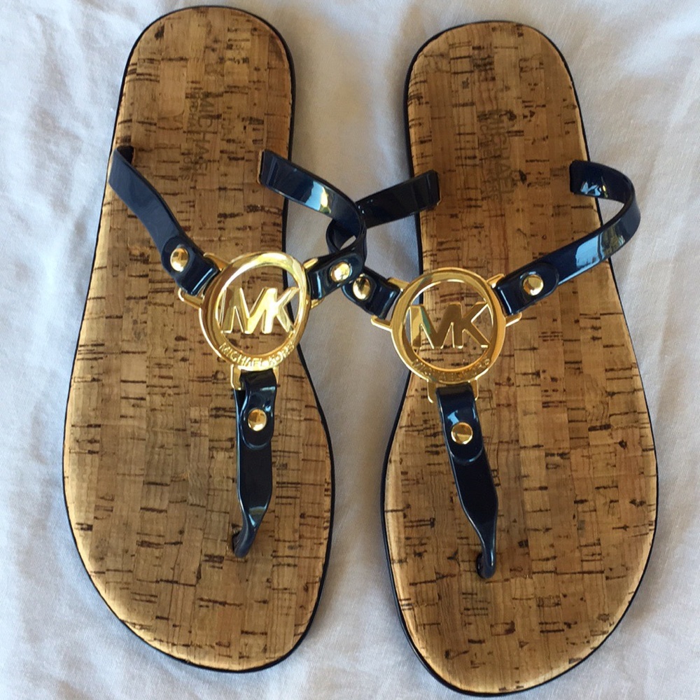 Michael Kors Navy Blue Slippers